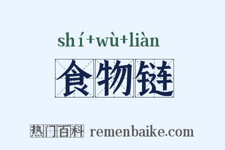 食物链是什么意思的图片